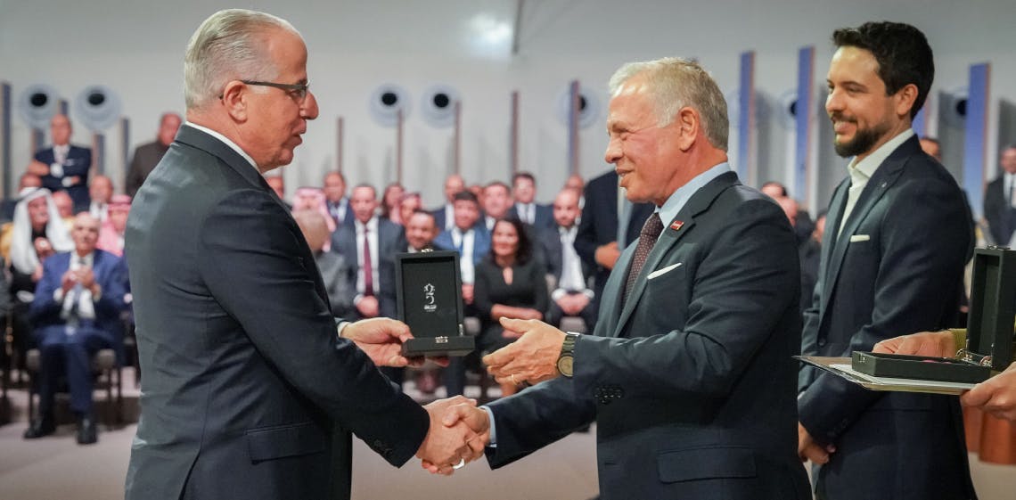 His Majesty King Abdullah II Honors Michael Wakileh with Silver Jubilee Medal